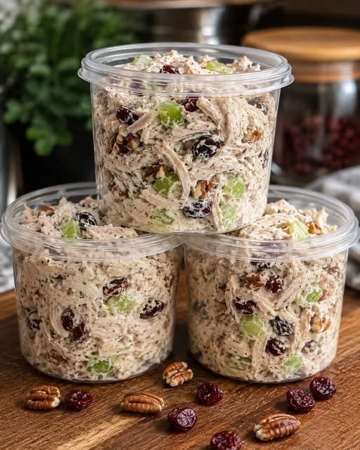 Creamy Cranberry Pecan Chicken Salad Recipe