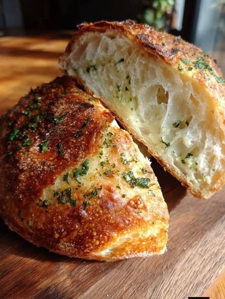 Garlic Herb Sourdough Bread