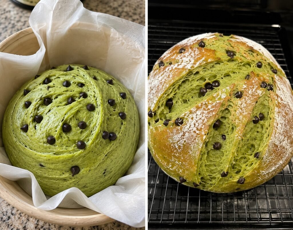 Easy Homemade Green Bread Loaf Recipe
