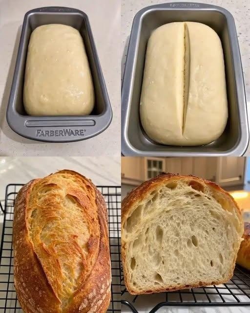 Soft & Fluffy Sourdough Sandwich Bread
