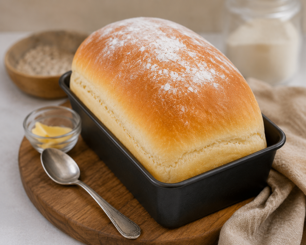 Easy No-Knead White Bread Loaf