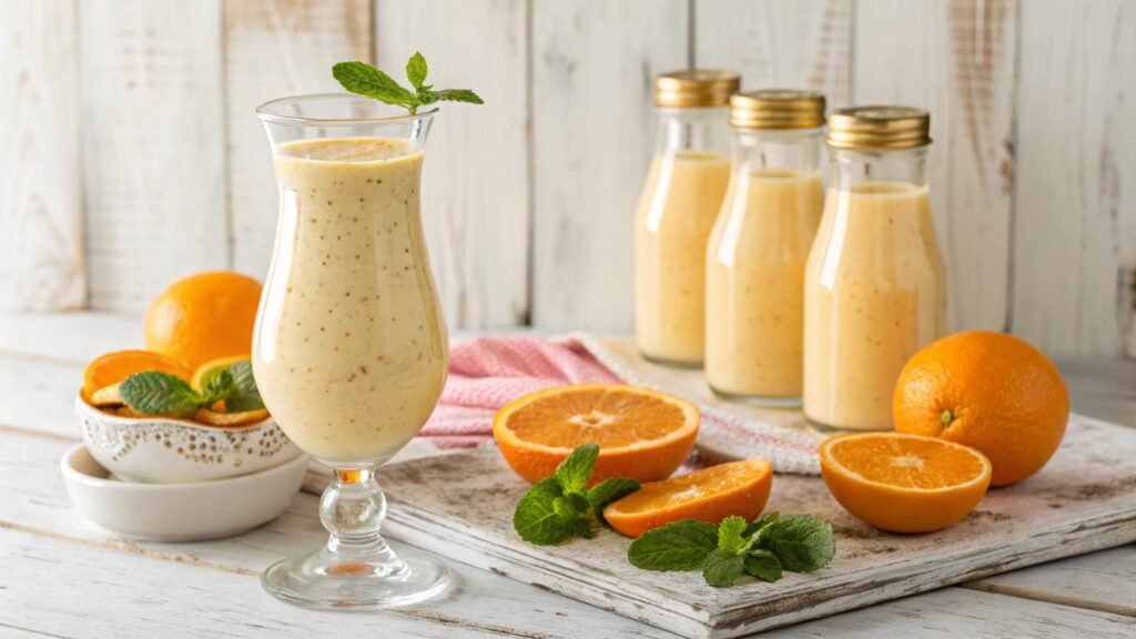 Orange Drinkable Yogurt with Thermomix