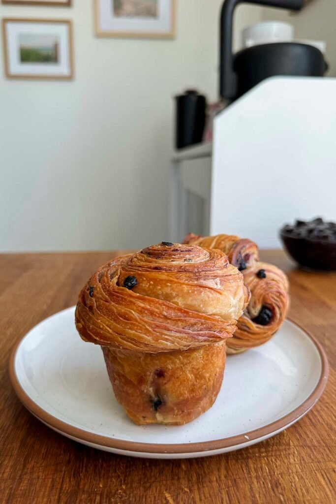 Sourdough Blueberry Croissants
